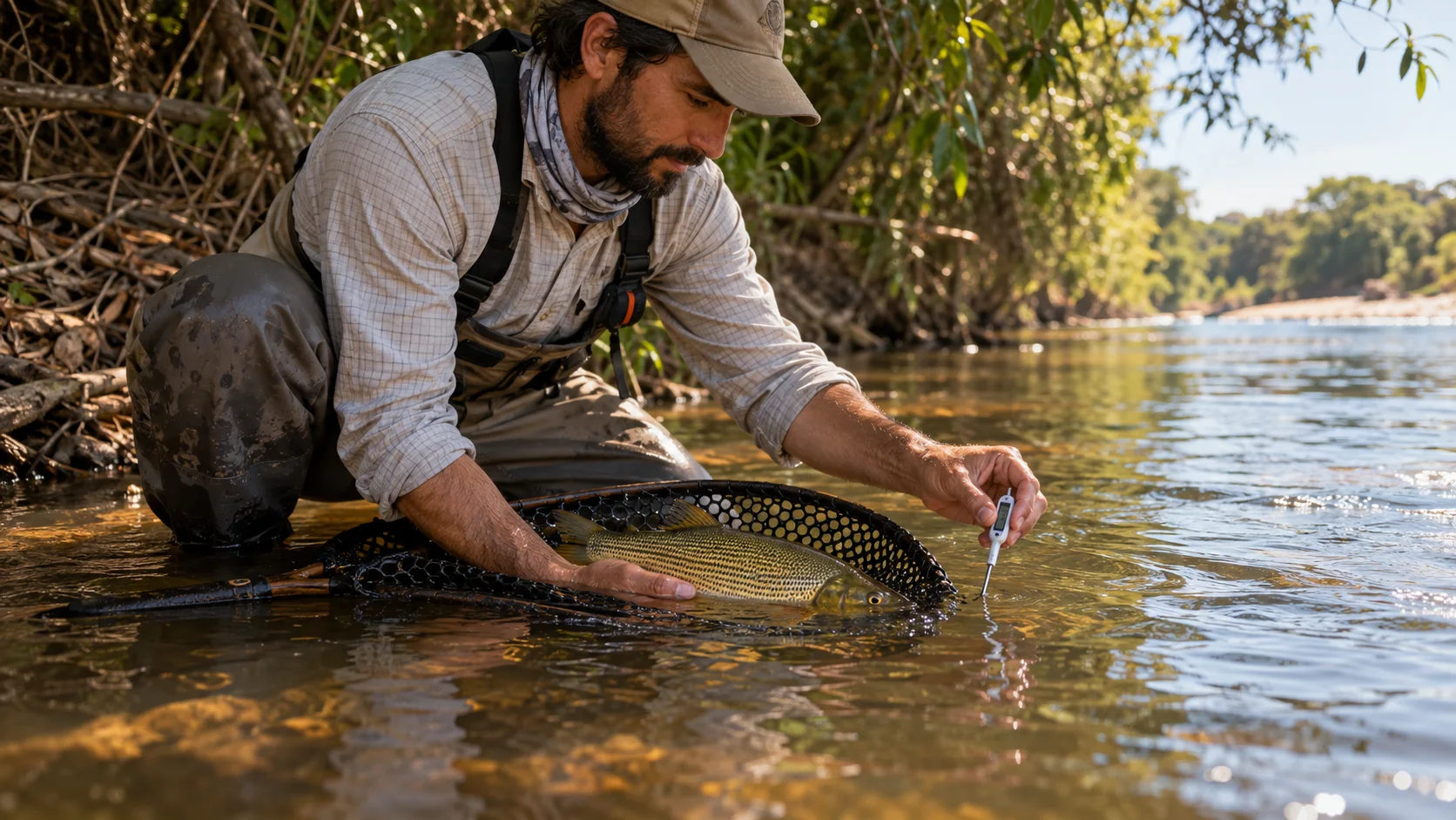 Cómo devolver peces cuando el agua está cálida