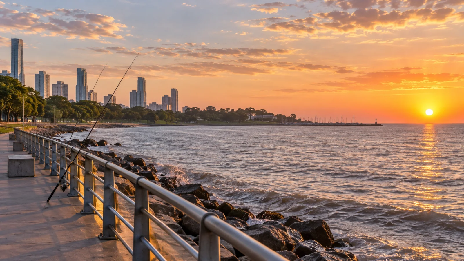 Pesca en Costanera Norte